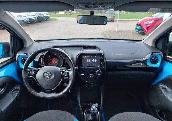 Toyota Aygo cena 39900 przebieg: 56551, rok produkcji 2015 z Mława małe 172